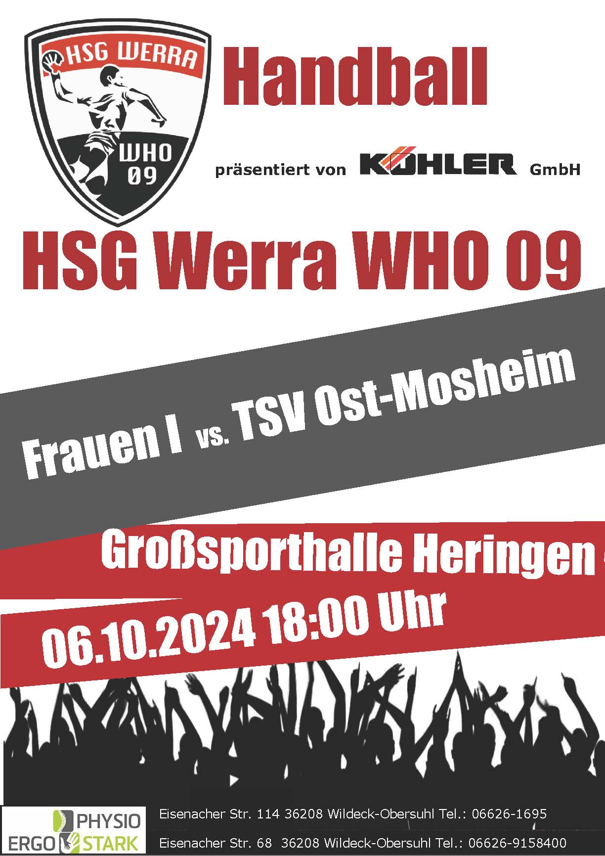 Frauen I gegen TSV Ost-Mosheim am 06. Oktober 2024 um 18:00 Uhr in Heringen